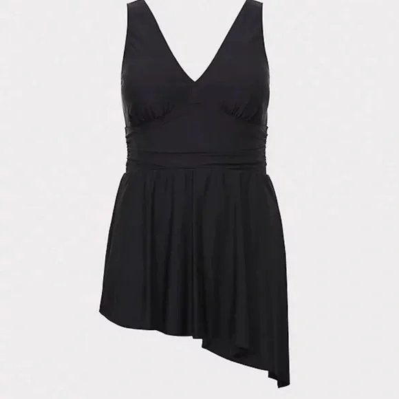 Torrid Black Wireless Swim Dress NWOT
